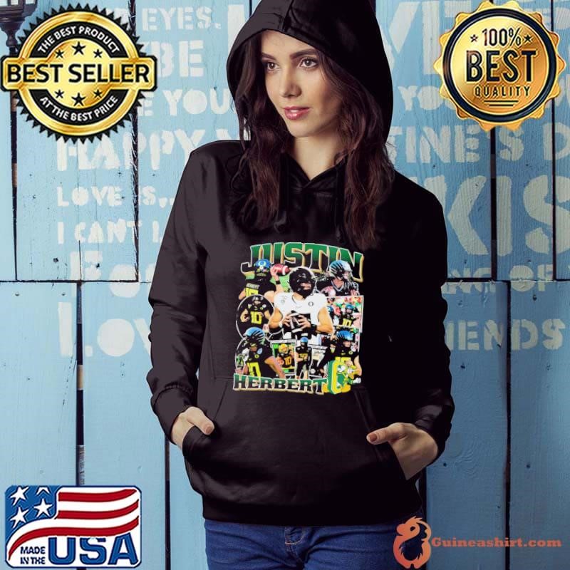 Justin Herbert an American football quarterback Vintage Bootleg Hoodie