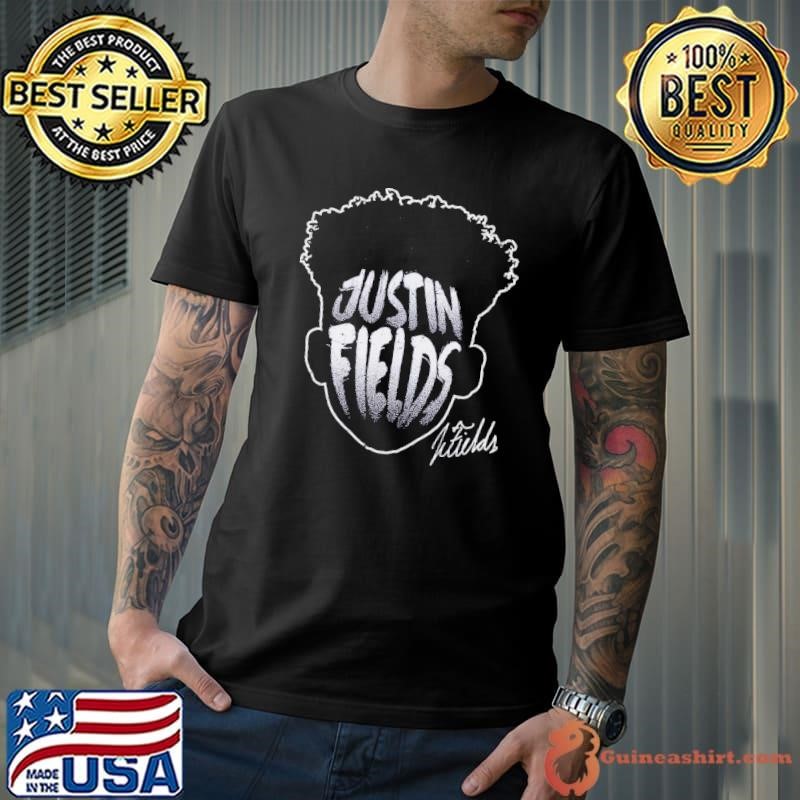 Justin fields player silhouette an American football quarterback Unisex