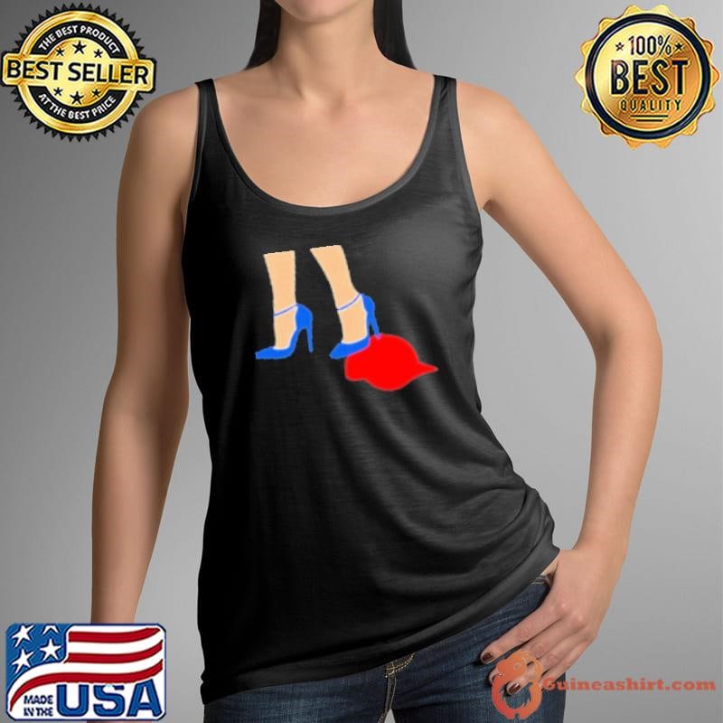 Kamala Harris Heels Stepping On Red MAGA Hat 2024 Tank Top