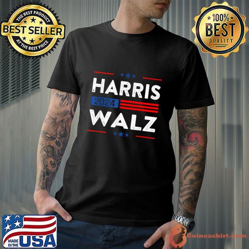 Kamala Harris Tim Waltz 2024 Stars Election T-Shirt