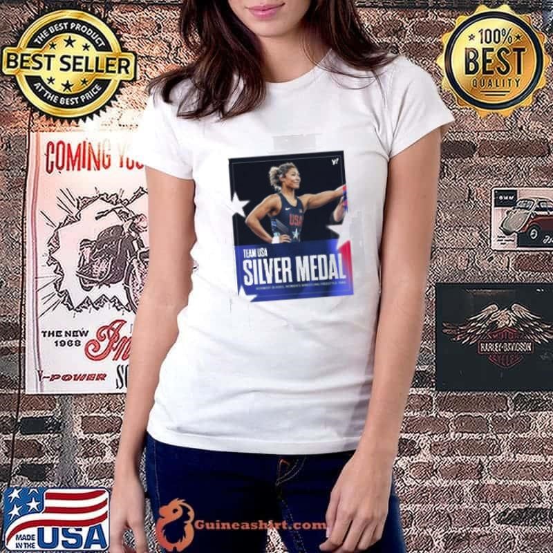 Kennedy Blades Team USA Silver Medal Women’s Wrestling Freestyle 76kg Olympic Paris 2024 Shirt