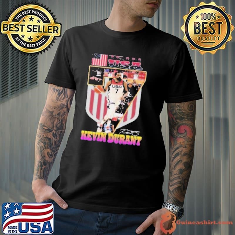 Kevin Durant Team USA Men Basketball Olympic Paris 2024 Signature Shirt