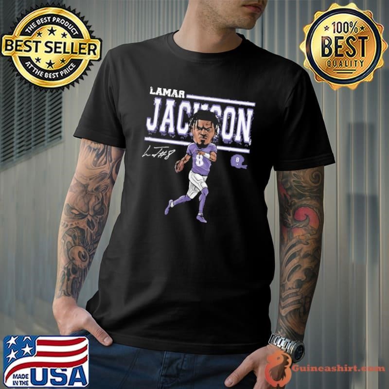 Lamar Baltimore Cartoon American football quarterback Unisex