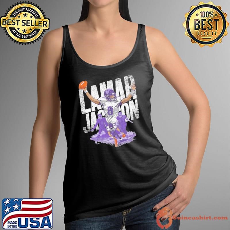 Lamar Baltimore Pylon Touchdown American football quarterback T-Shirt