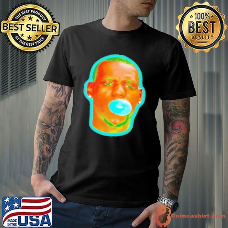 Lebron James Bubble Gum Face Shirt