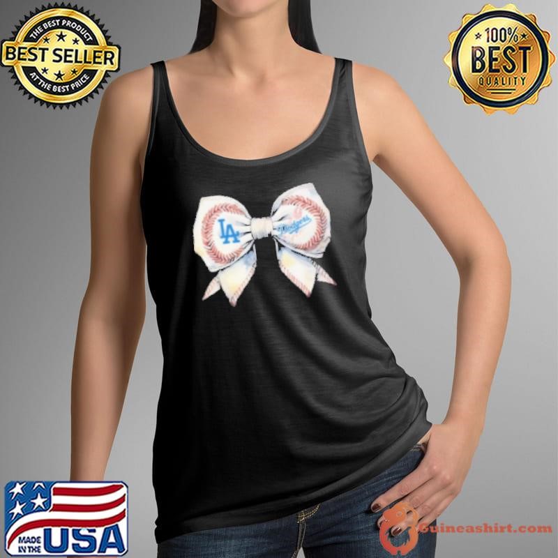 Los Angeles Dodgers Bow In Love Baseball Girl 2024 Shirt