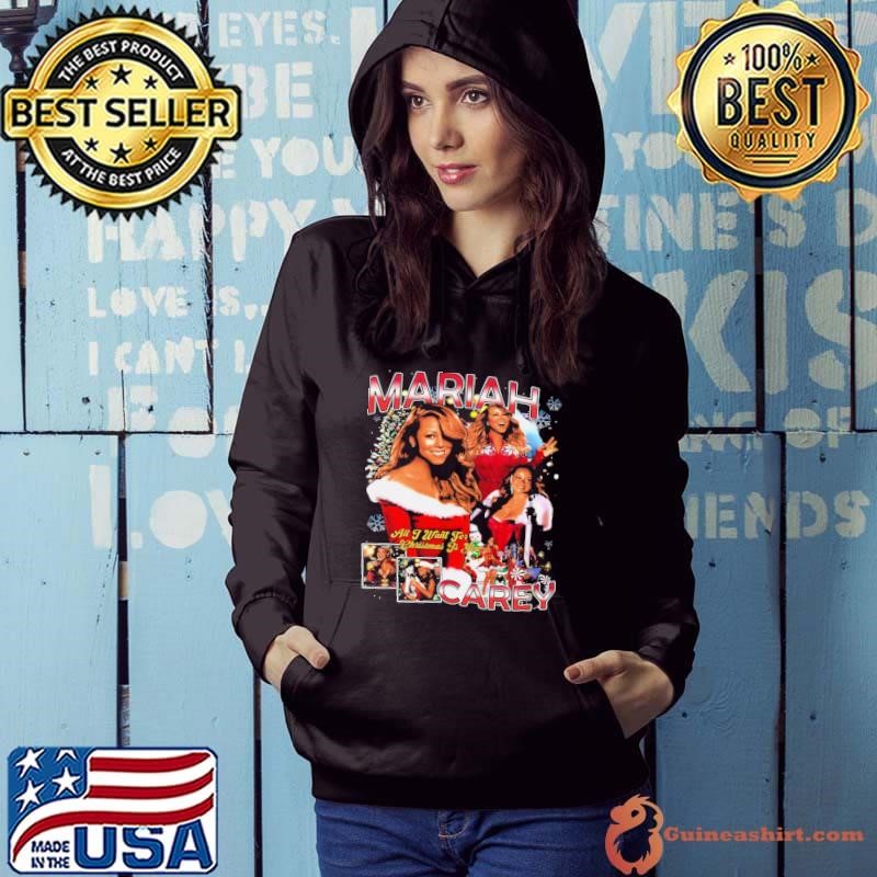 Mariah Carey an American singer-songwriter record producer Xmas Vintage Hoodie