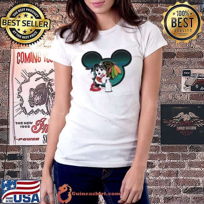 NHL Chicago Blackhawks Stanley Cup Mickey Mouse Disney Hockey Ladiestee