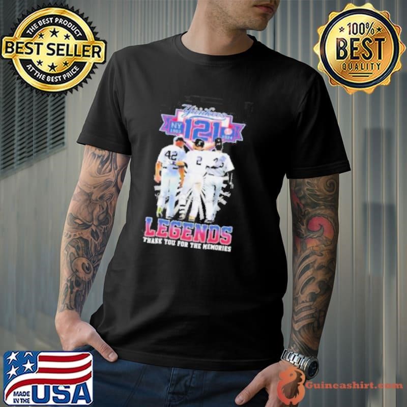 New York Yankees MLB 121 Years 1903 2024 Legends Thank You For The Memories Shirt