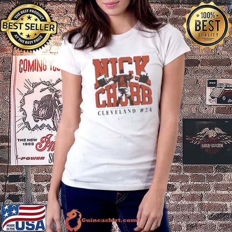 Nick Chubb Cleveland Browns football player Weightlifting signature shirt