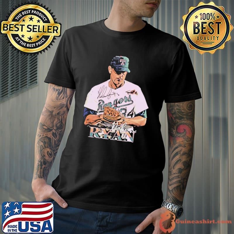 Nolan Ryan American former professional baseball pitcher Bloody Lip Vintage T-Shirt