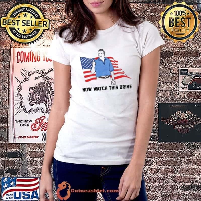 Now Watch This Drive George W. Bush USA Flag Ladiestee