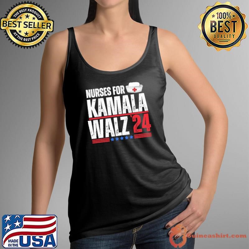 Nurses for kamala harris Walz 2024 election stars T-Shirt