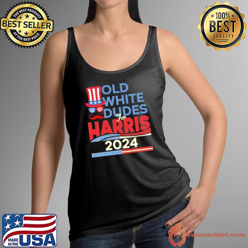 Old White Dudes For Harris 2024 Election Voting T-Shirt