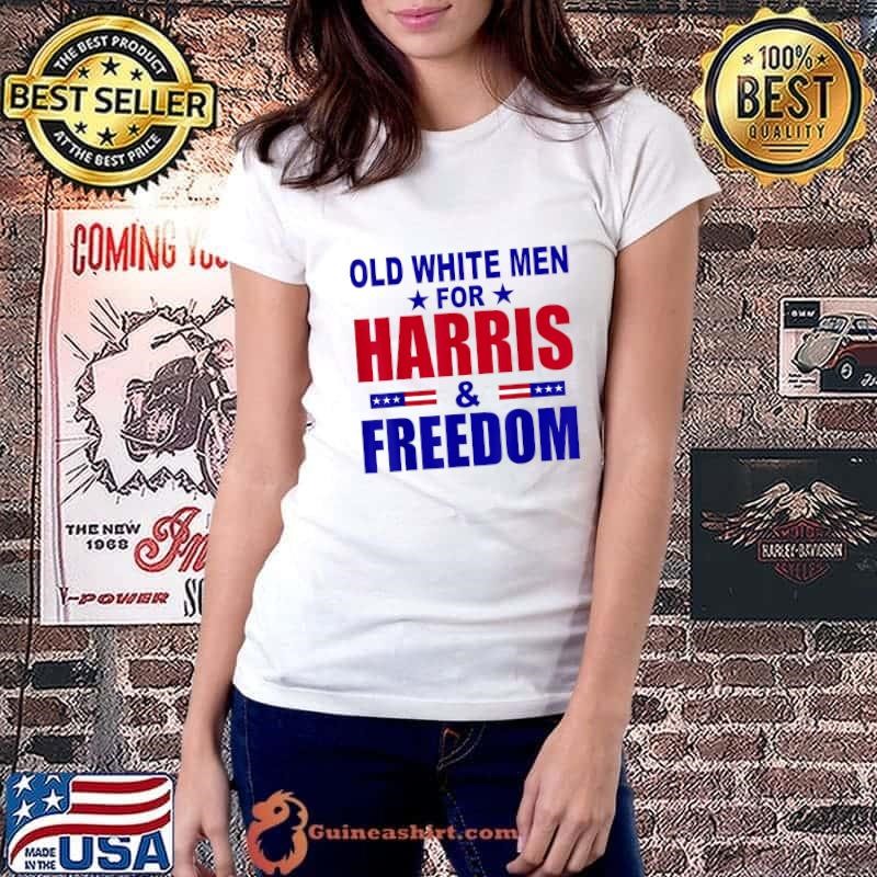 Old White Men For Harris And Freedom Stars Flag Election 2024 Ladiestee