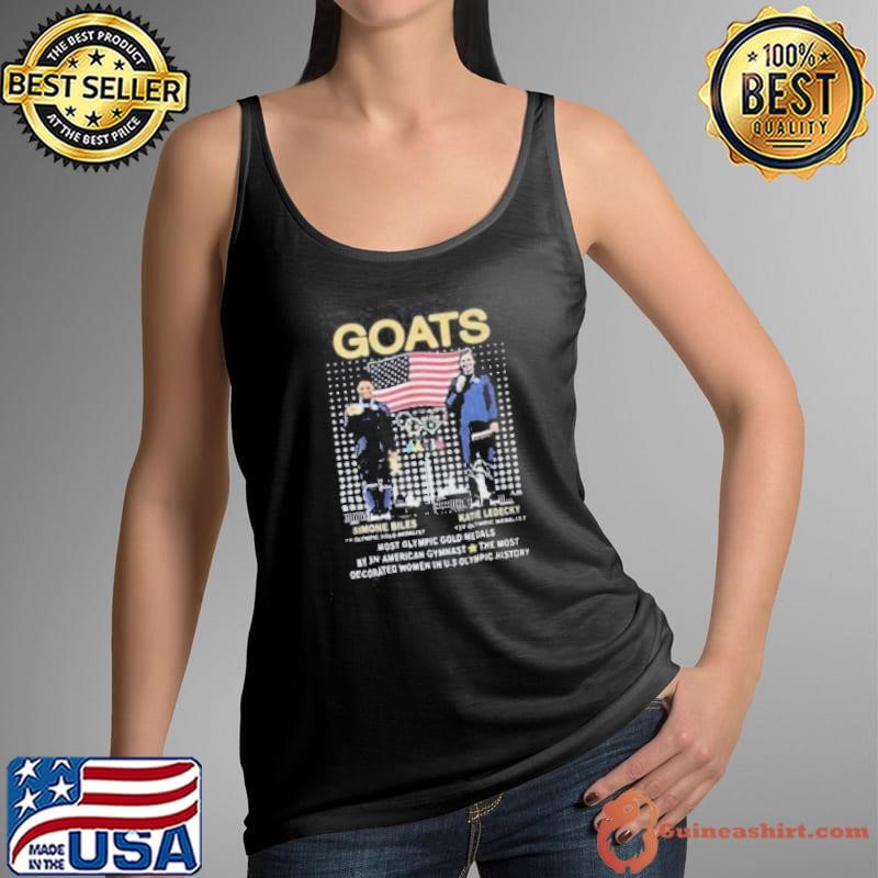 Olympic Paris Goats Katie Ledecky Simone Biles USA Gymnastics Signatures Tank Top