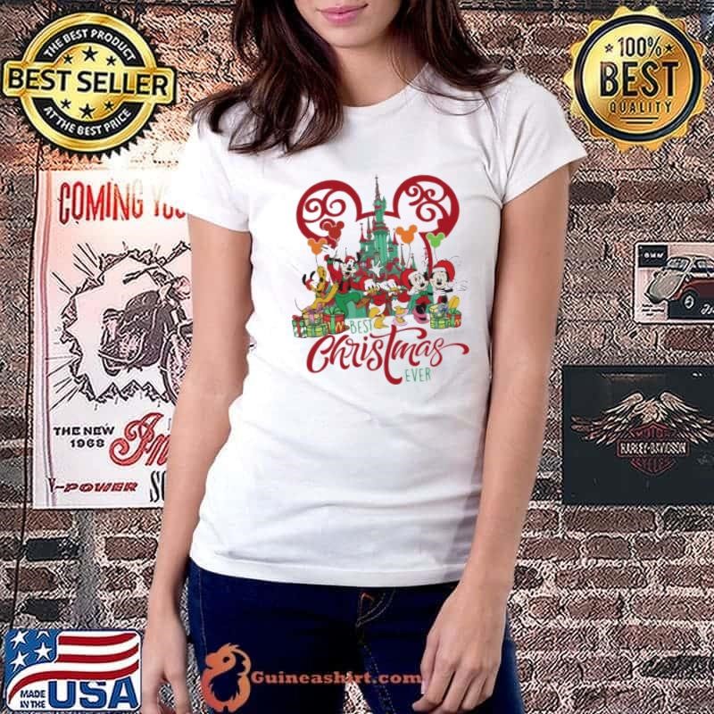 Original Best Christmas Ever Pluto Donald Mickey Assemble shirt