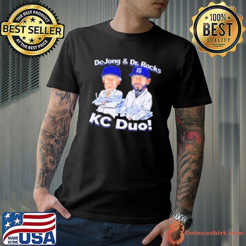 Paul Dejong And Dr Rocks Kansas City Royals Signatures Cartoon Shirt