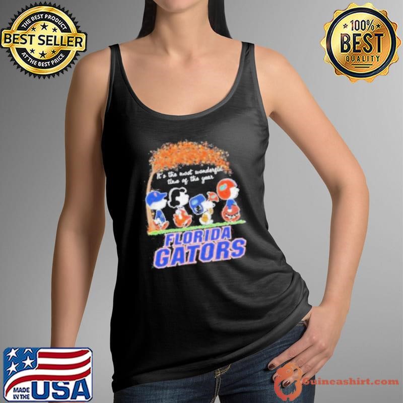 Peanuts Characters X Florida Gators It’s The Most Wonderful Time Of The Year Tank Top