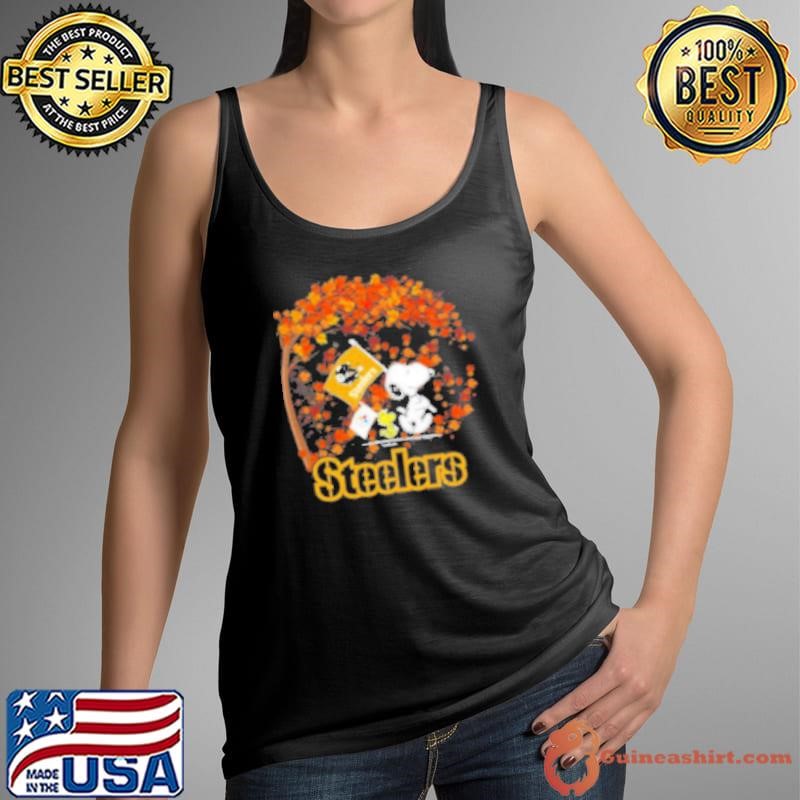 Peanuts Snoopy And Woodstock Parade Flag Pittsburgh Steelers In The Fall Shirt