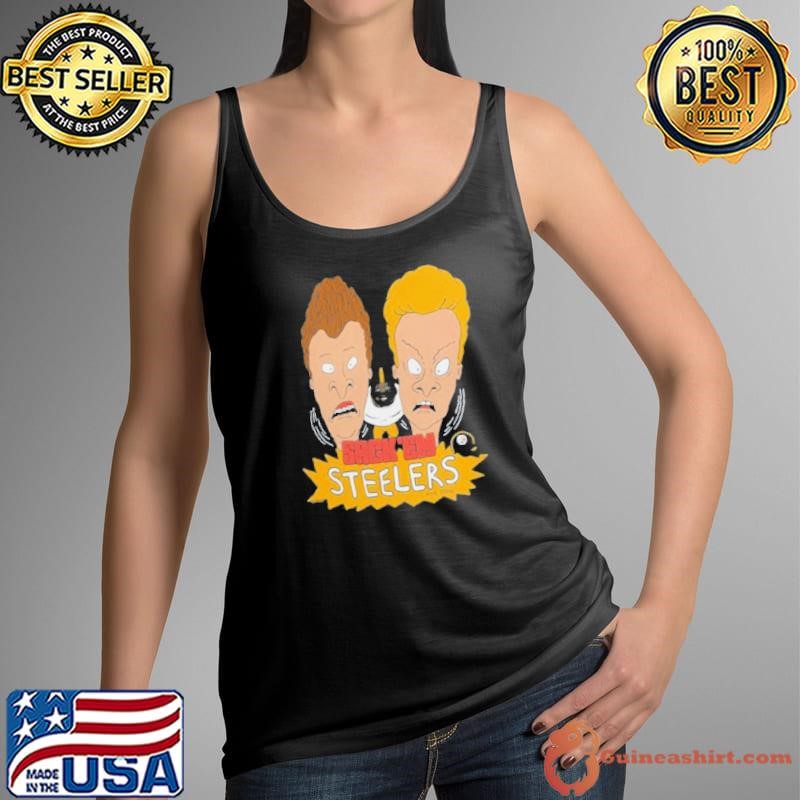 Pittsburgh Steelers NFL x Homage x Beavis and Butt Head Unisex Tri Blend Shirt