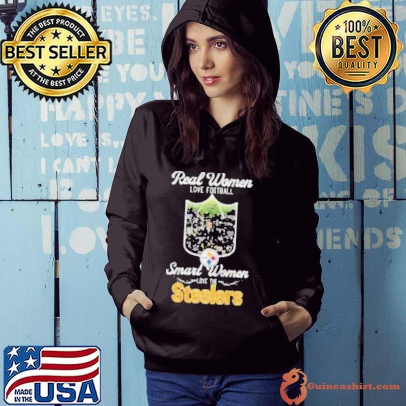 Real women love football smart women steeler Hoodie