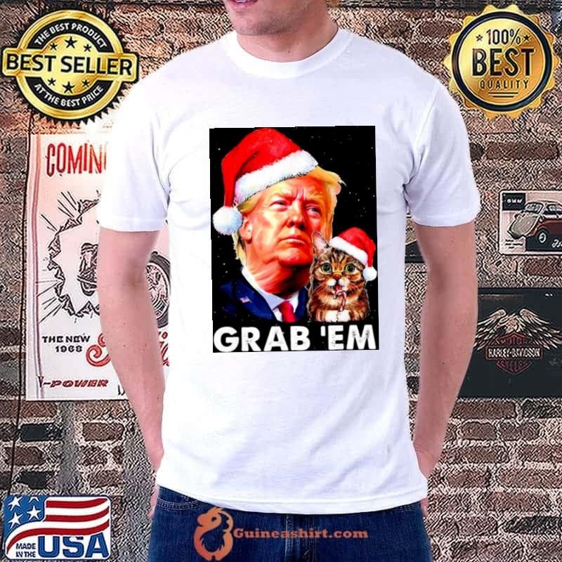 Santa Trump Cat Grab ‘Em Merry Christmas 2022 shirt