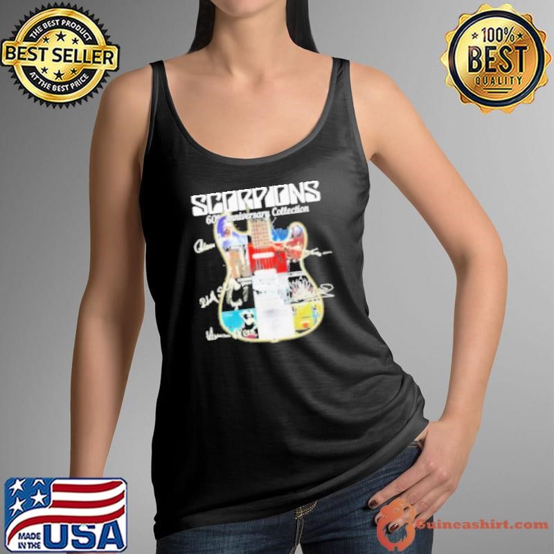 Scorpions Guitar Band 60Th Anniversary Collection Signatures Shirt