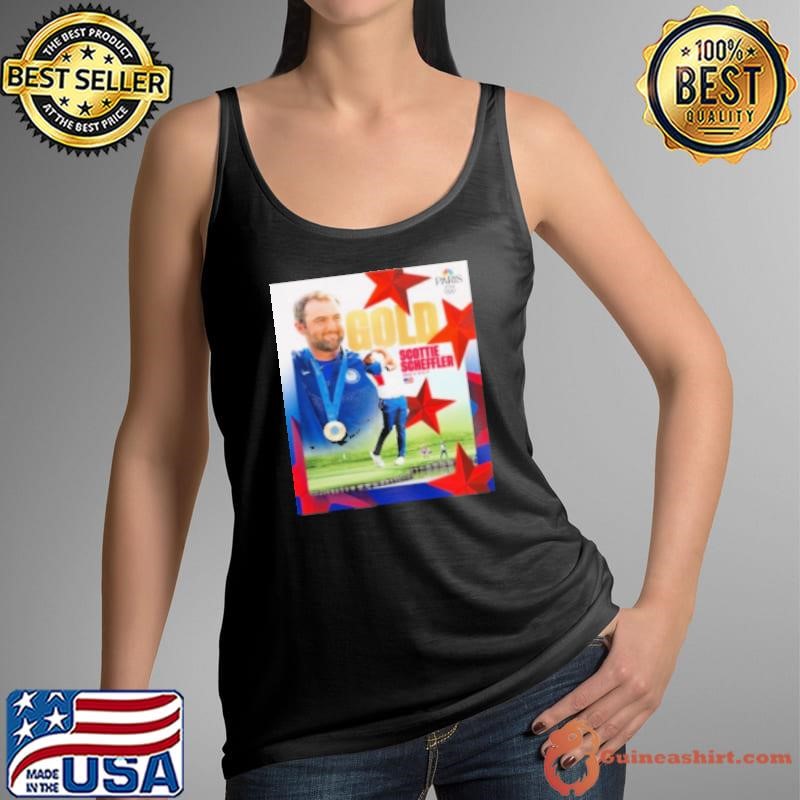 Scottie Scheffler At Paris Olympics 2024 Win Gold Medal In Men Golf Essential Tank Top