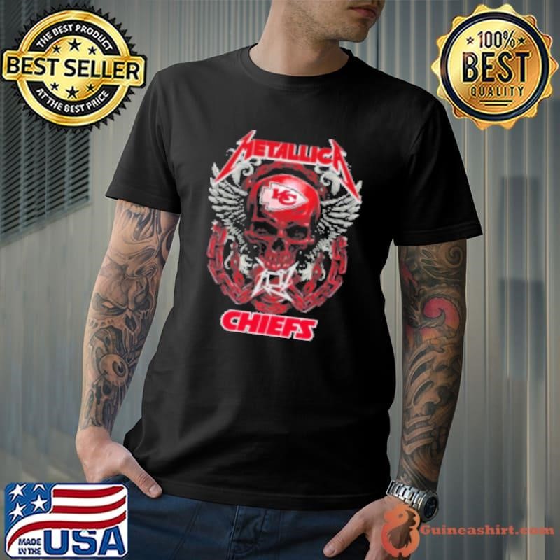 Skull Metallica Kansas City Chiefs World Tour 2024 Shirt