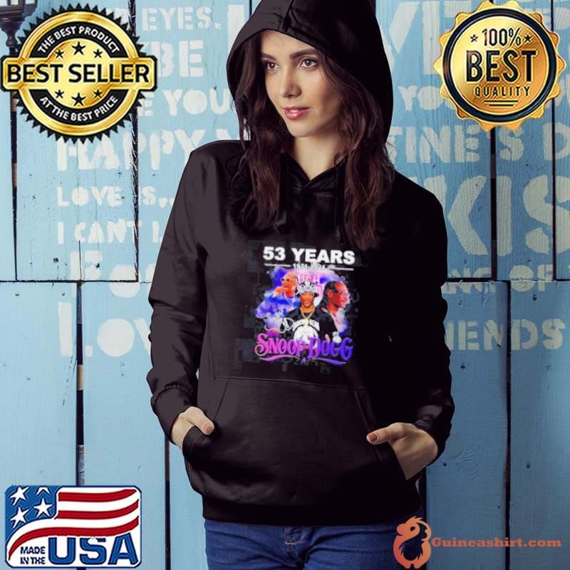 Snoop Dogg Rapper 53 Years 1971 2024 signature Hoodie