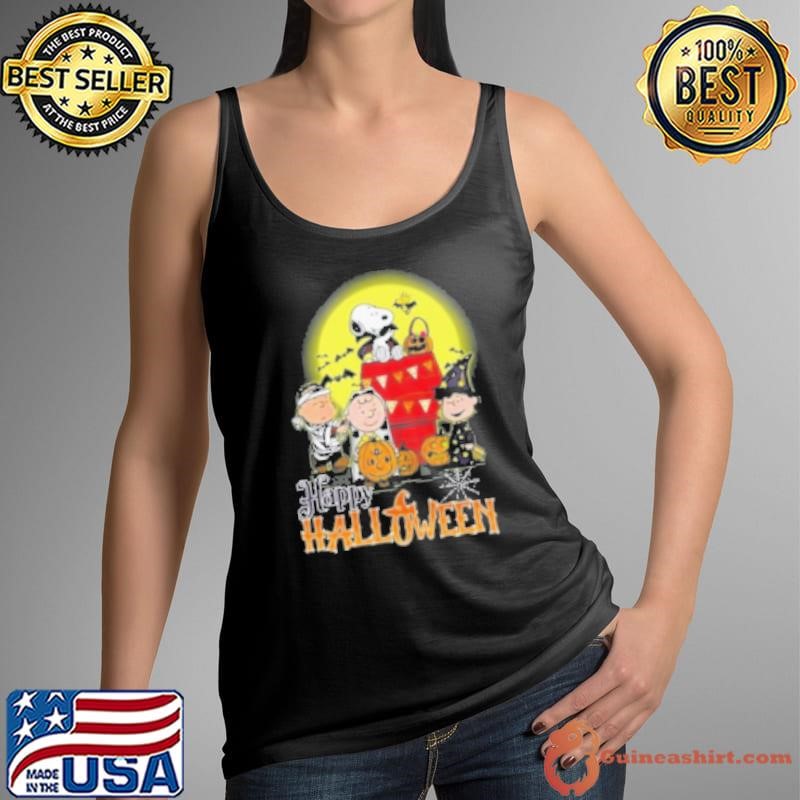 Snoopy With Charlie Brown And Friends Happy 2024 Halloween Shirt