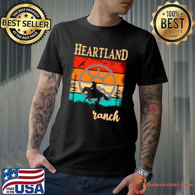 Sunset Heartland Ranch Retro Vintage Horse Lovers Horse Owner Unisex