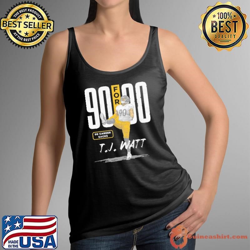 T.J. Watt Pittsburgh 90 For 90 an American football linebacker Signature T-Shirt