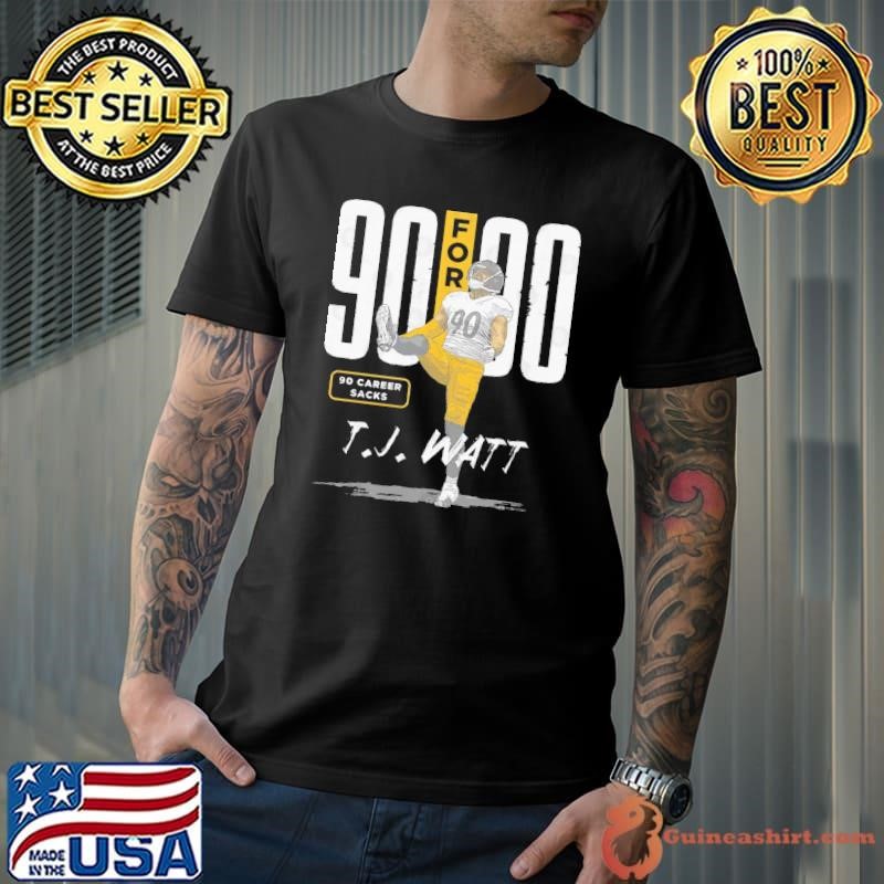 T.J. Watt Pittsburgh 90 For 90 an American football linebacker Signature Unisex