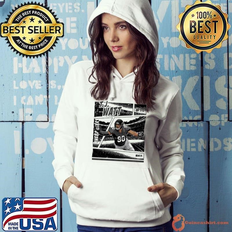 T.J. Watt Pittsburgh Comic an American football linebacker Hoodie