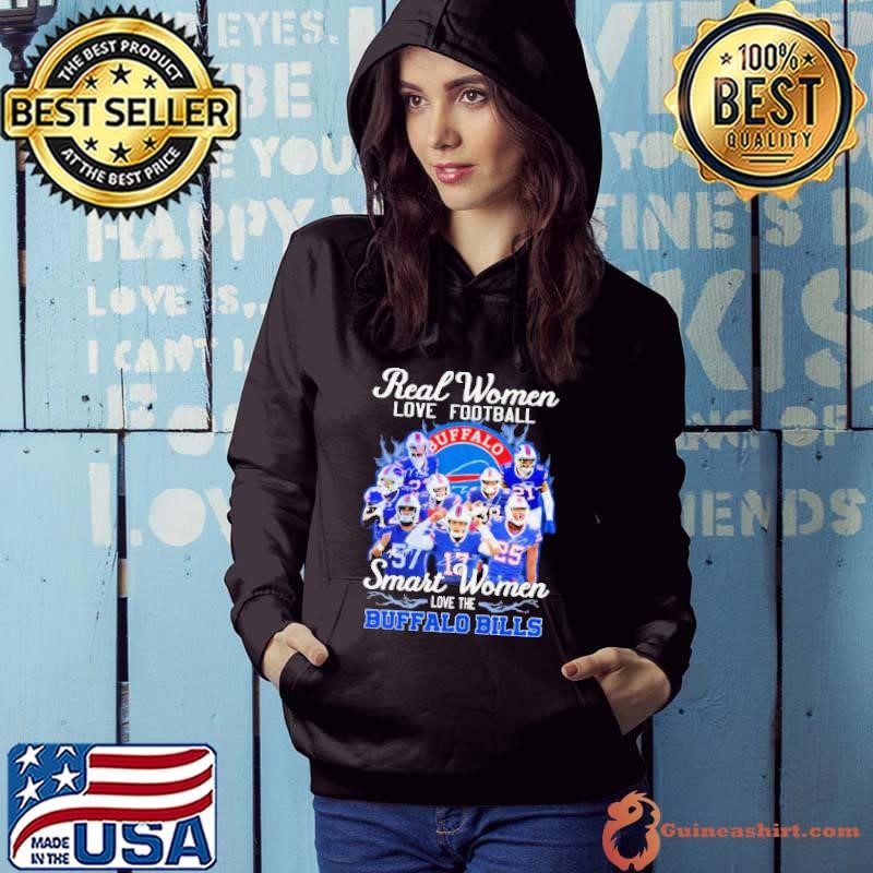 Thanksgiving Real Women Love Football Smart Women Love The Buffalo Bills Signatures Hoodie