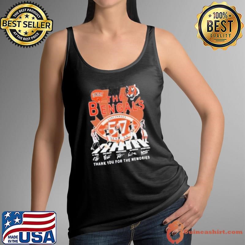 The Cincinnati Bengals 54 Years 1967 2024 Thank You For The Memories Shirt