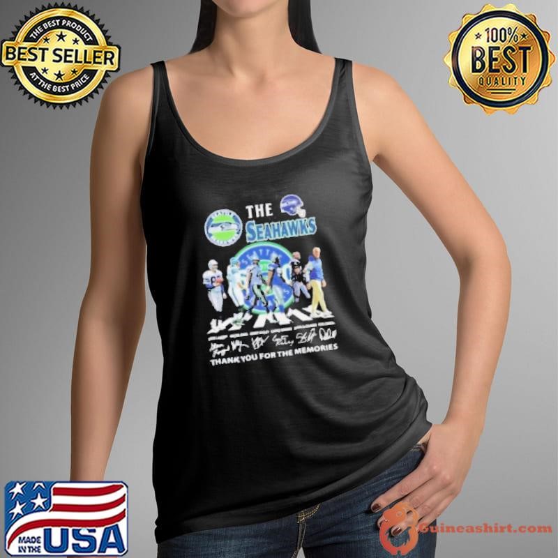 The Seattle Seahawks Abbey Road Thank You For The Memories Signatures Shirt