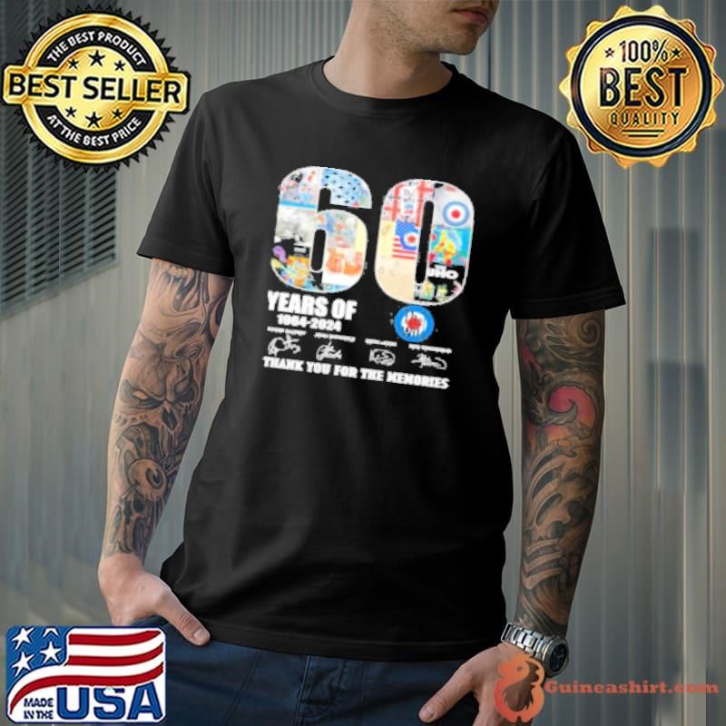 The Who 60 Years Of 1964 2024 Thank You For The Memories Unisex
