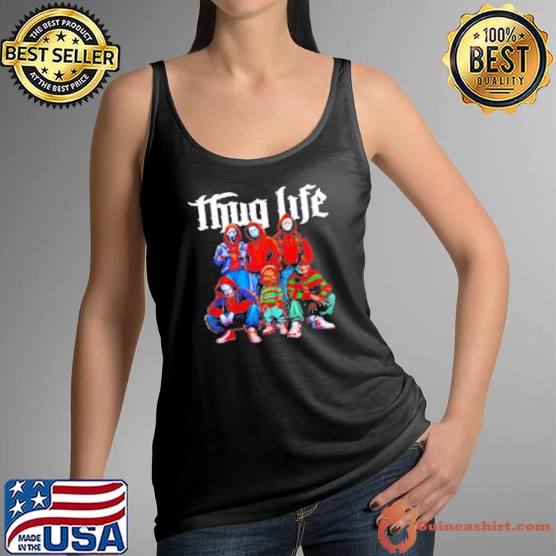 Thug Life Horror Movie Characters Shirt