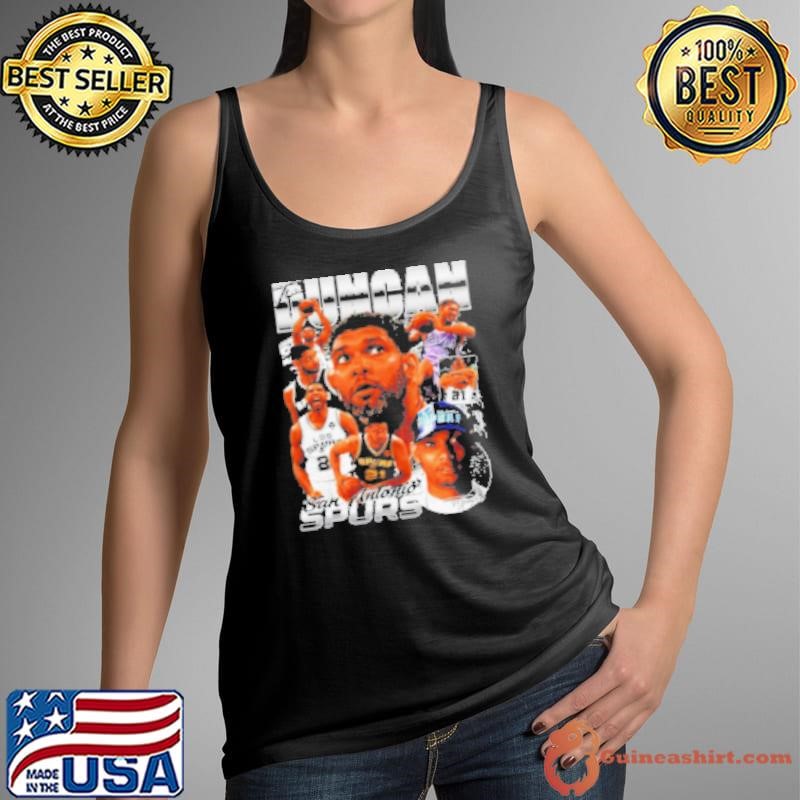 Tim Duncan San Antonio Spurs Basketball Graphic Signature 2024 Shirt