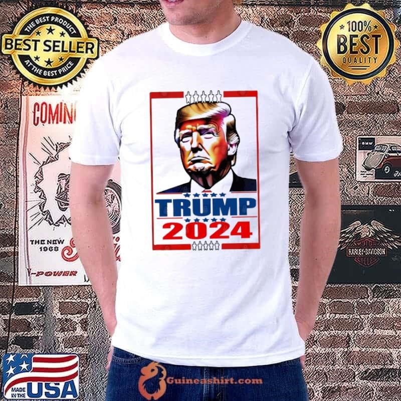Trump For President 2024 Stars And Red Line Election T-Shirt