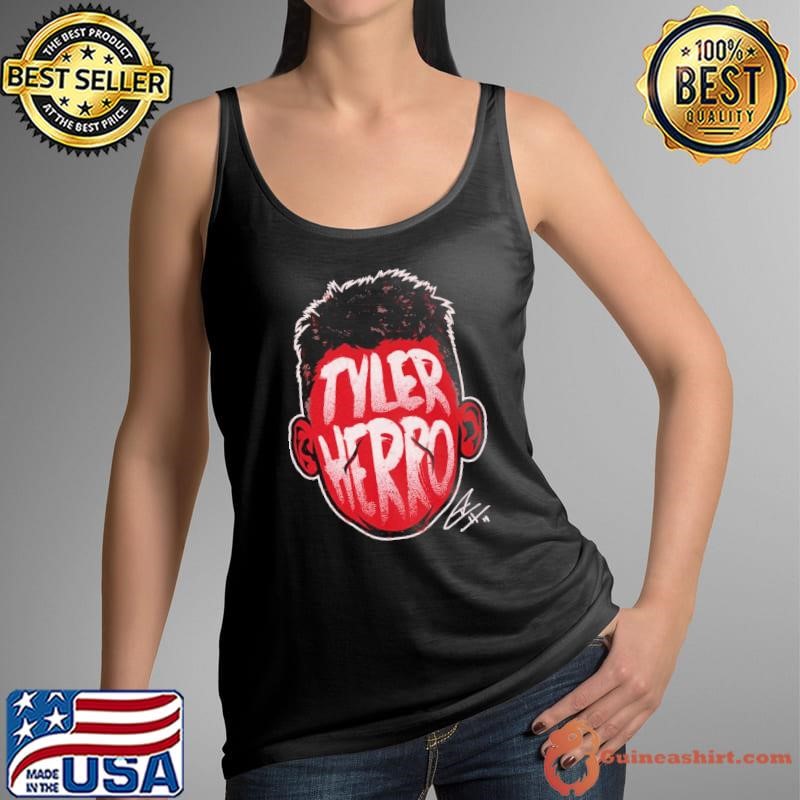 Tyler Herro American professional basketball Miami Player Silhouette Signature T-Shirt