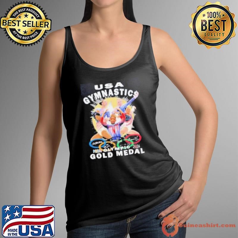 USA Gymnastics Gold Medal Paris Olympic 2024 Signatures Shirt