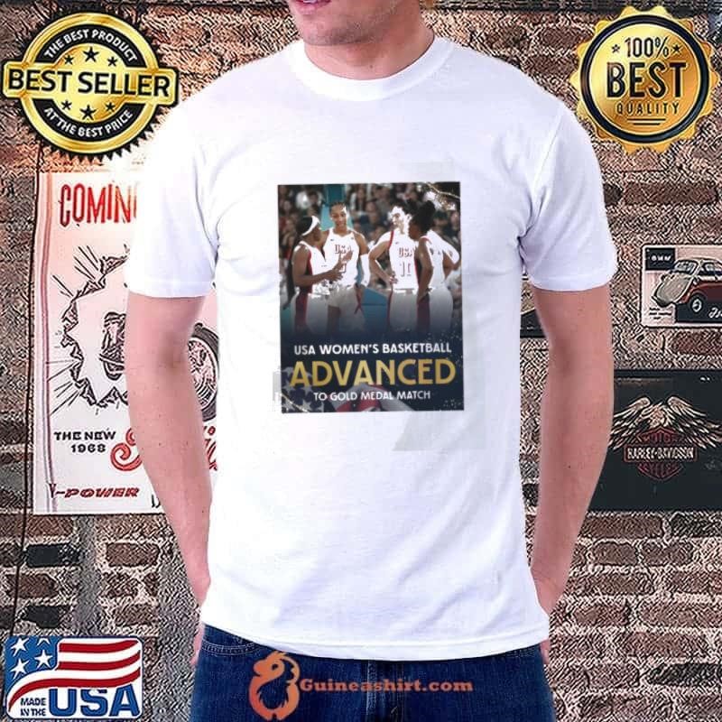 USA Women’s Basketball Advanced To Gold Medal Match Paris Olympic 2024 Poster Shirt