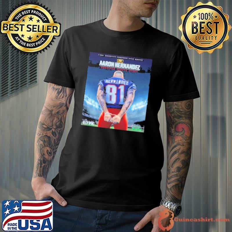 Aaron Hernandez New England Patriots American Sports Story handcuffs poster Shirt