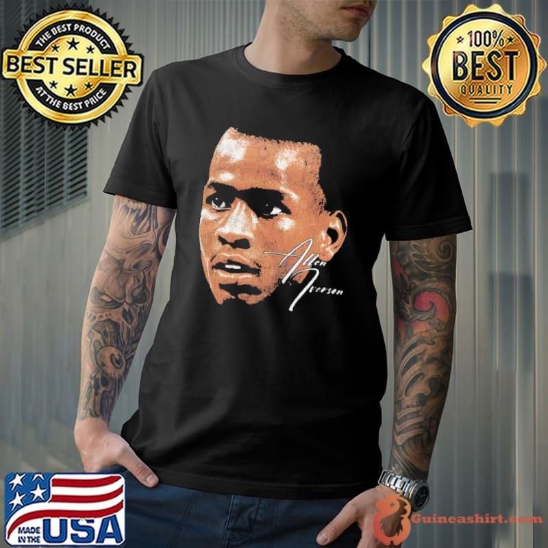 Allen Iverson American former professional basketball Young Big Face T-Shirt