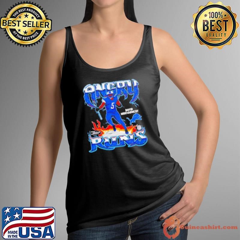 Angry Runs 2024 Detroit Lions David Montgomery Tank Top