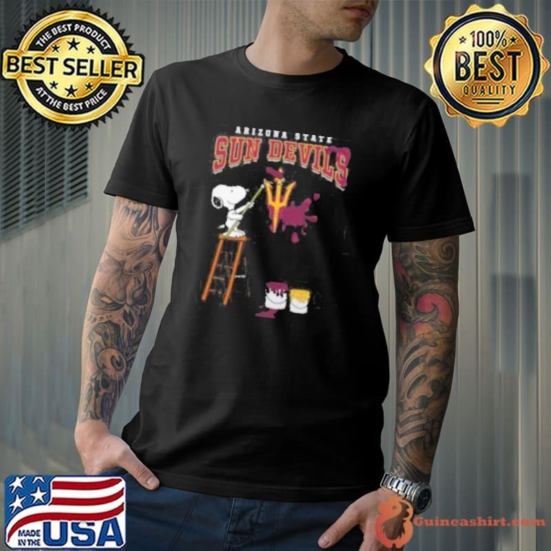 Arizona State Sun Devils Snoopy Painting Shirt